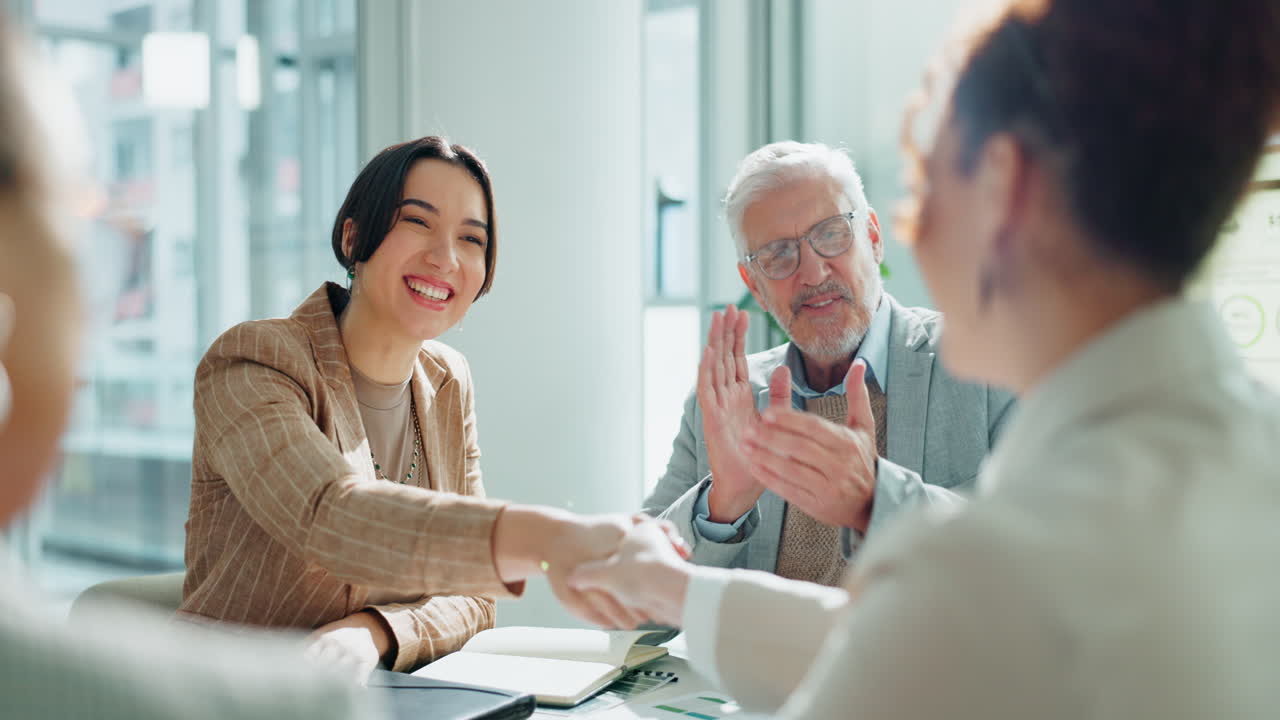 Successful Business Meeting with Team Collaboration