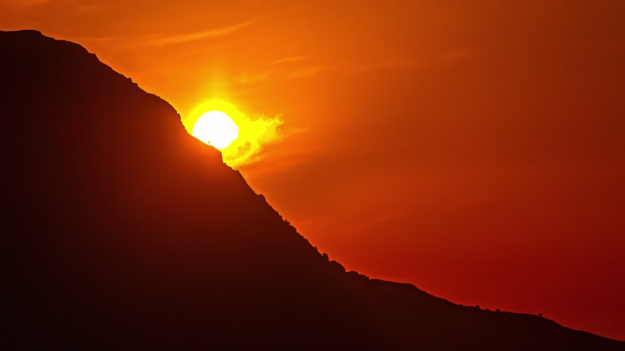 Solnedgangs-timelapse set fra Kalami, Korfu, Grækenland.