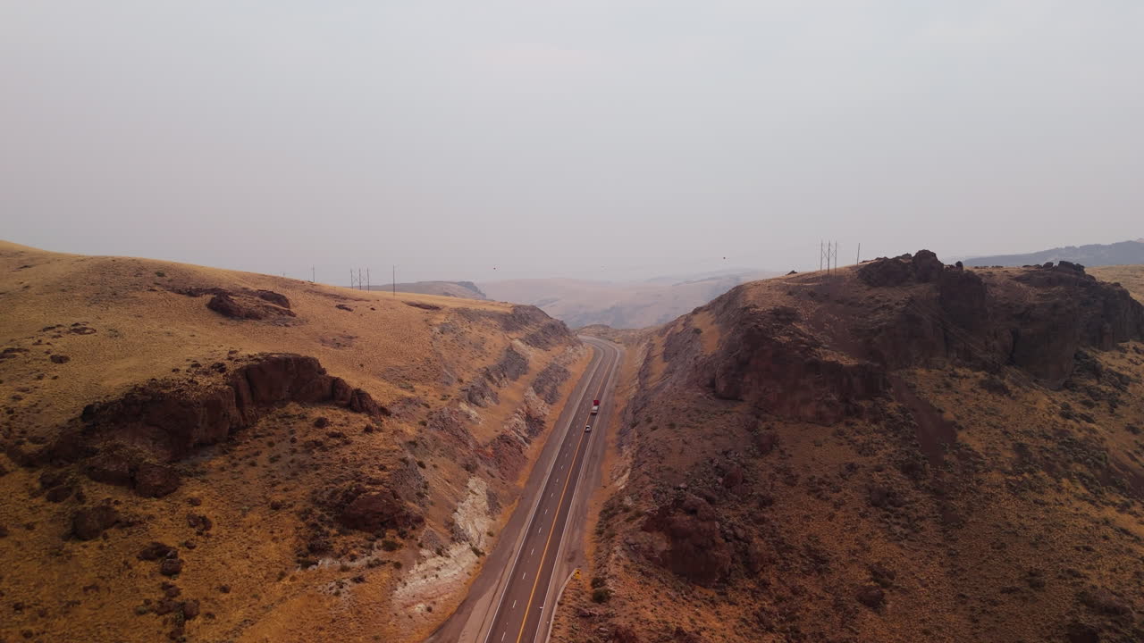 Vista di un'Autostrada di Alta Montagna
