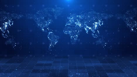 global world map network connection and data worldwide connections loop animation business global