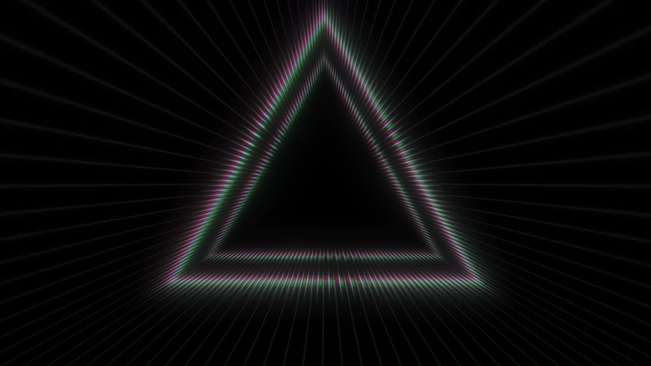 bucle de túnel triangular impulsado por un tempo abstracto analógico con líneas de escaneo