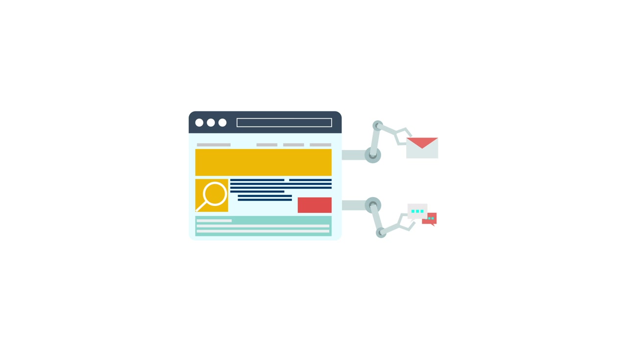 Animated Web Browser with Robotic Arms for Automated Data and Communication