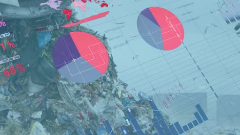 Animación-Del-Procesamiento-De-Datos-Financieros-Sobre-Un-Basurero