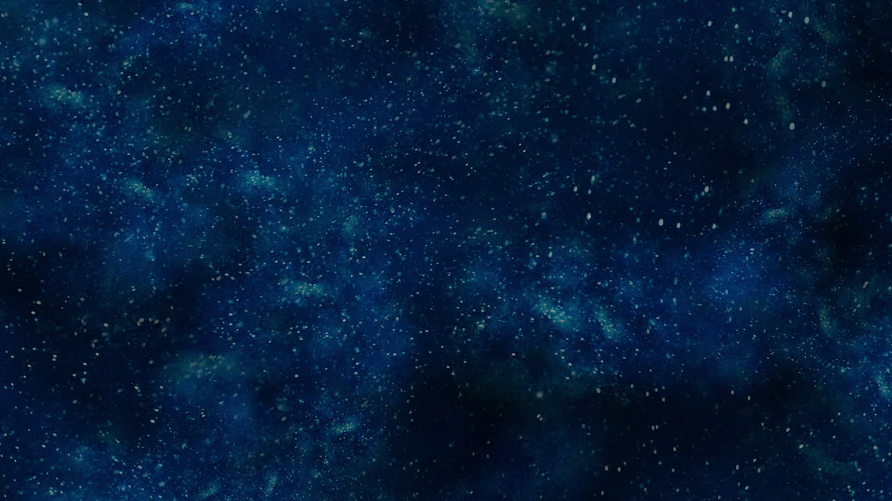 Glowing stars illuminate the dark blue sky