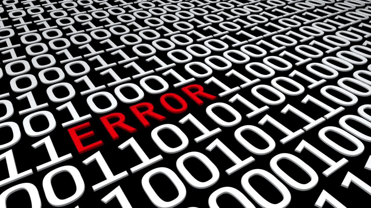 error de números binarios digitales