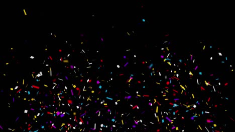 animation colorful glitter confetti falling popper explosion 4k loop animation