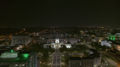 montgomery alabama aerial v5 birds eye view of the capitol building and dexter avenue - dji inspire 2, x7, 6k - march 2020