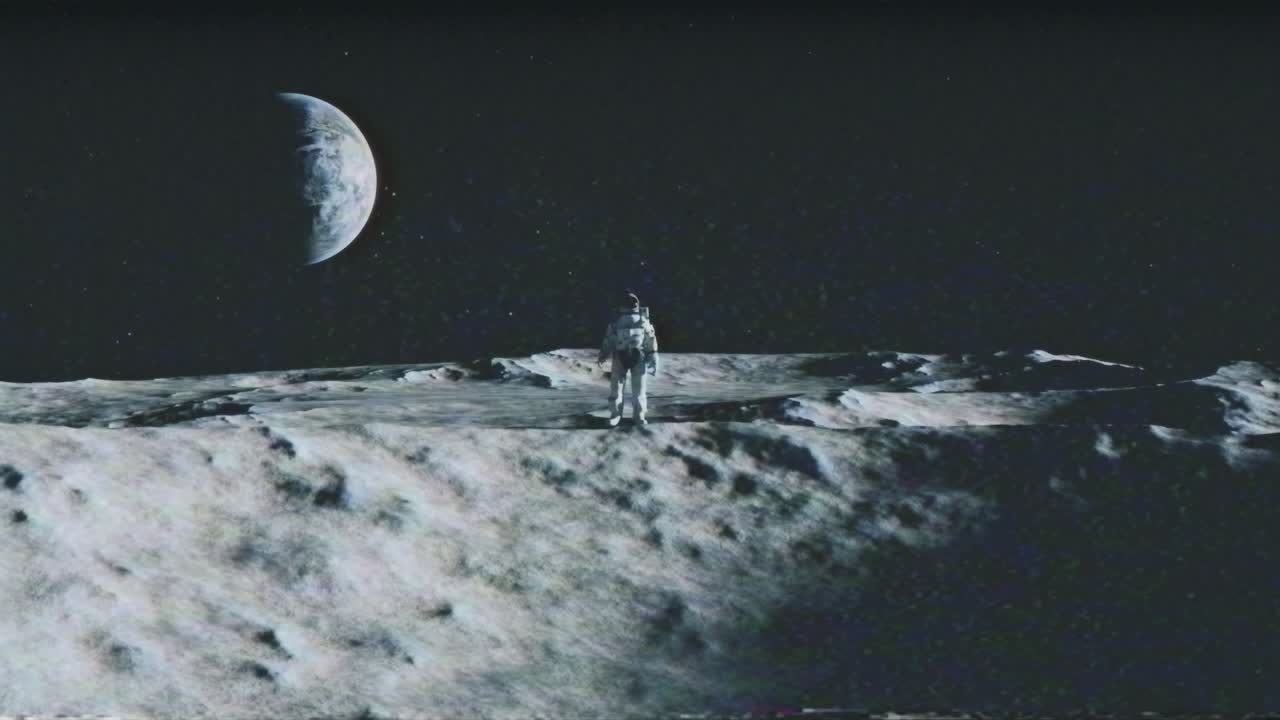 Astronauta en la luna