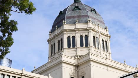 panoramic view of melbourne museum building