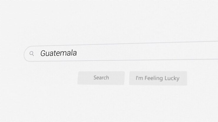 Searching for Guatemala on Internet browser