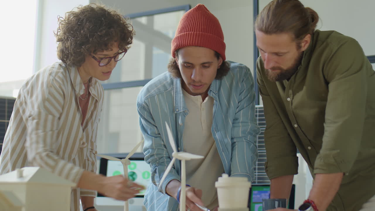 Team of Engineers Energy Working on Wind Power Project