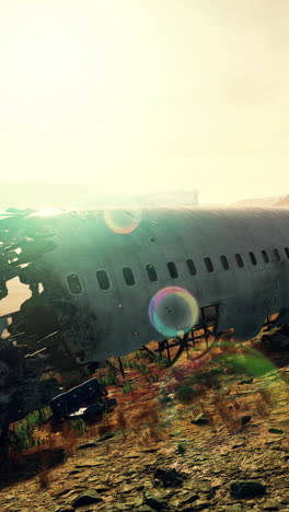 accidente de avión en el desierto