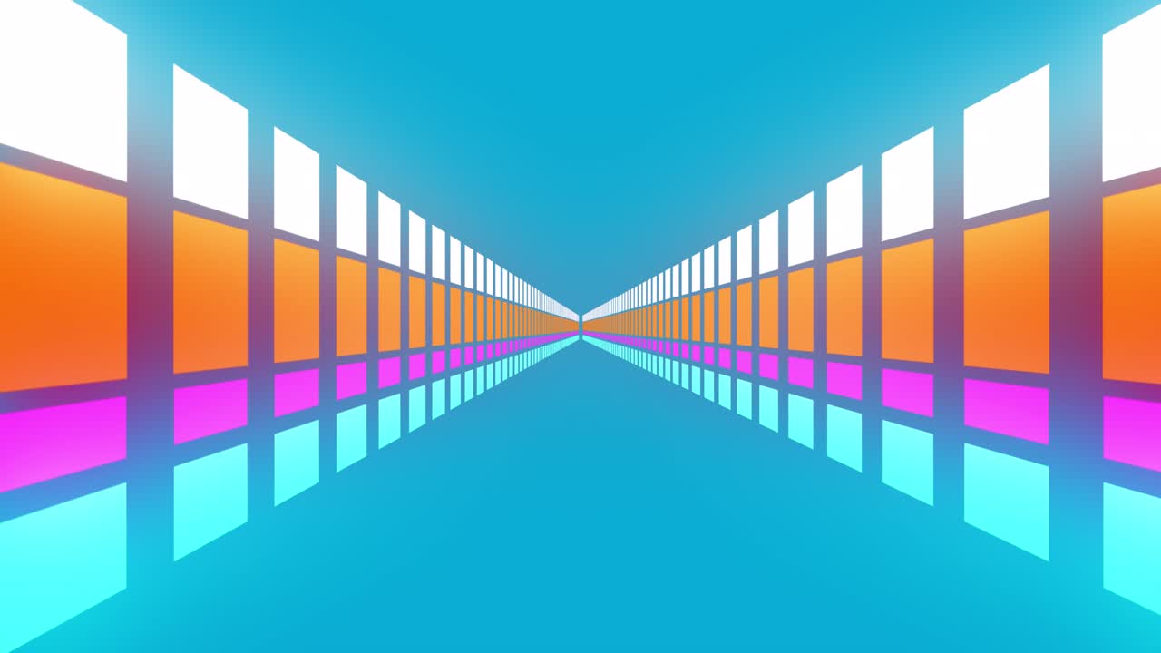 Animation of pattern moving on seamless loop on blue background