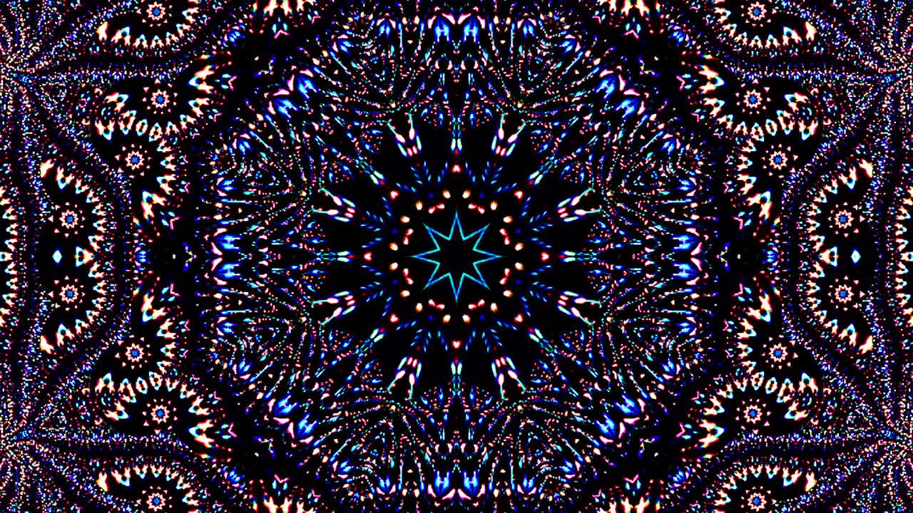 luz abstracta brillante que gobierna el color completo, caleidoscopio