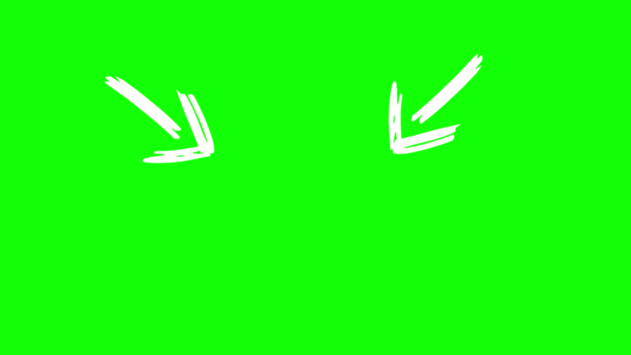Green Screen White Arrows Pointing Animation Callout Overlay