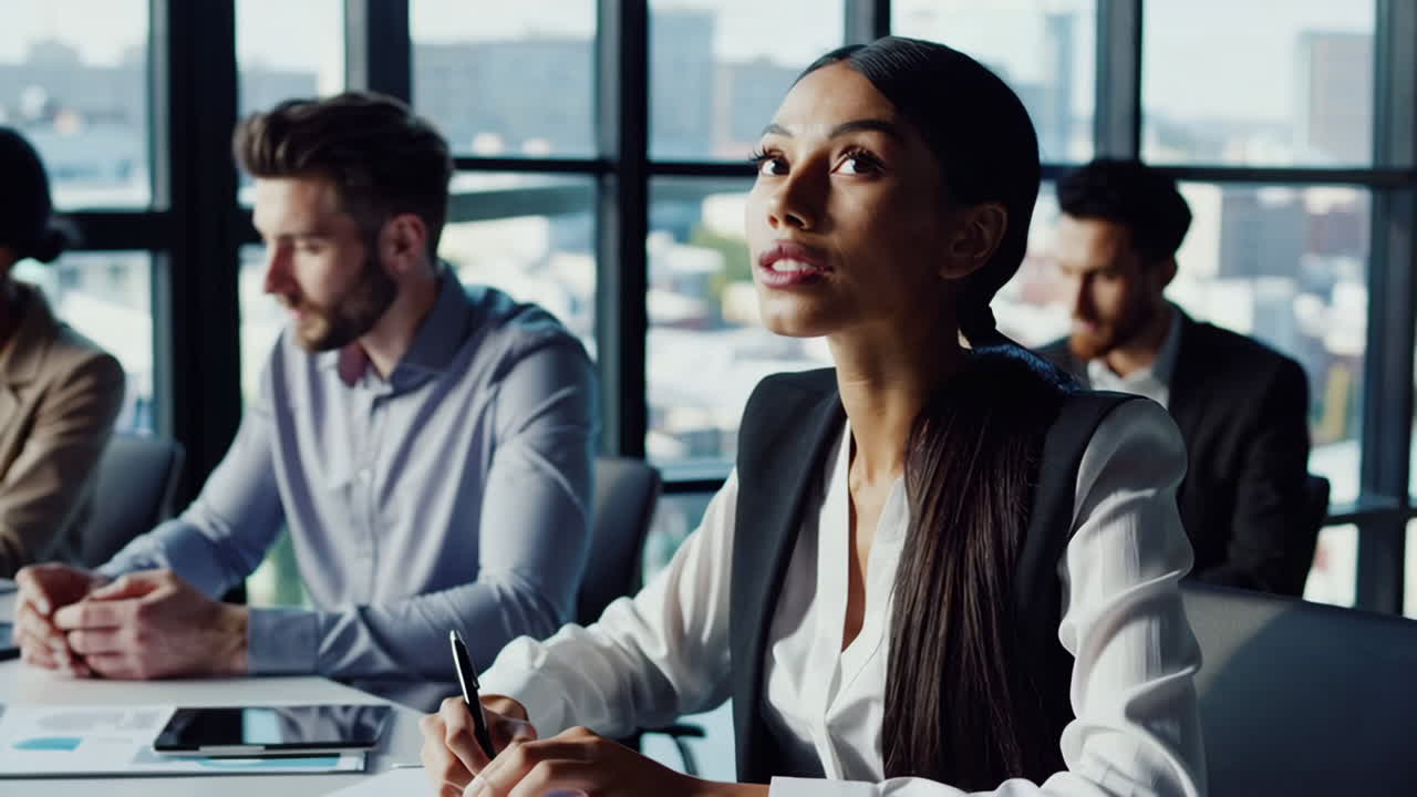 Business meeting with diverse team