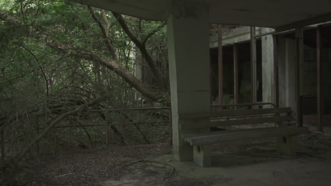 Shot of an abandoned radioactive building in Pripyat exclusion zone, near Chernobyl Powerplant, Ukraine.
