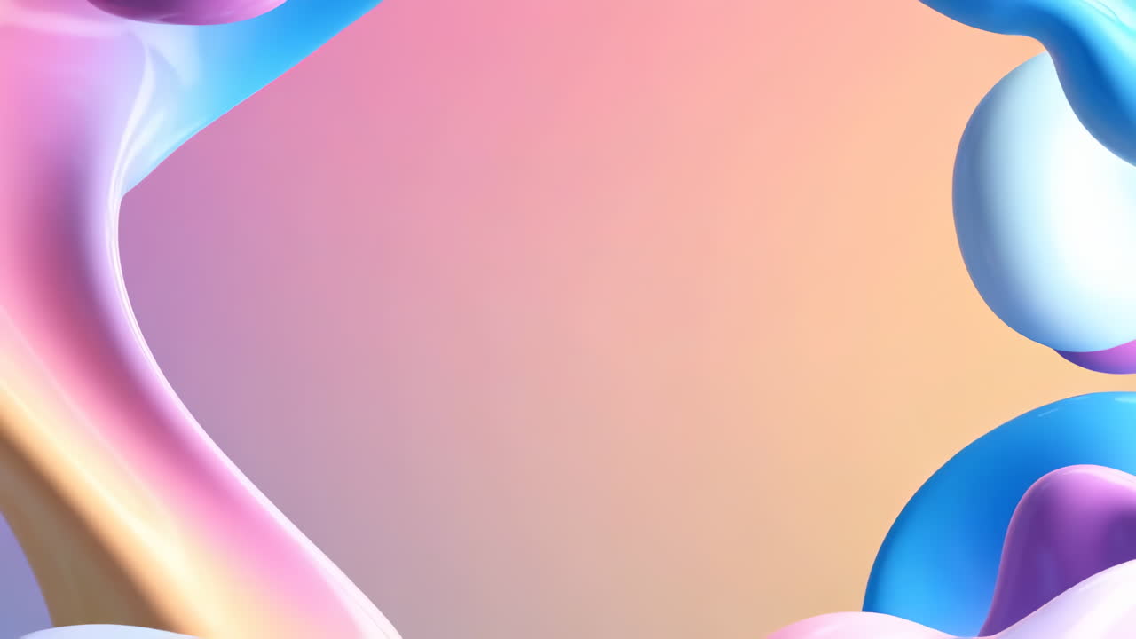 Abstract background with colorful blobs