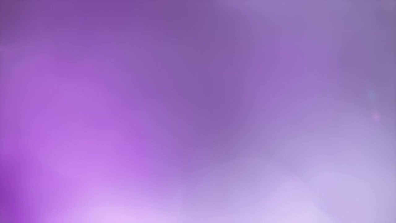Transizione morbida con fughe di luce Bokeh viola e bianche
