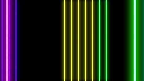 abstract light neon frame on black background. laser party club show looped animation . 4k video