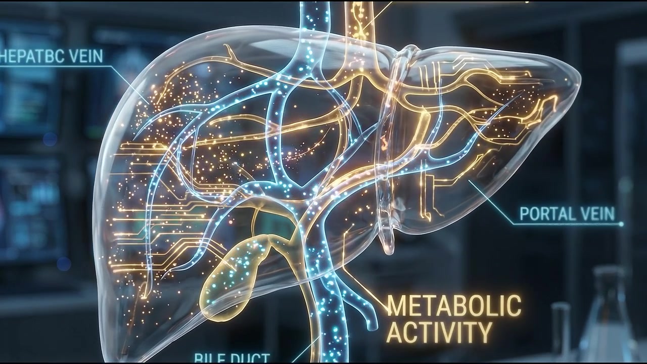 3D Medical Animation of Human Liver Metabolic Activity