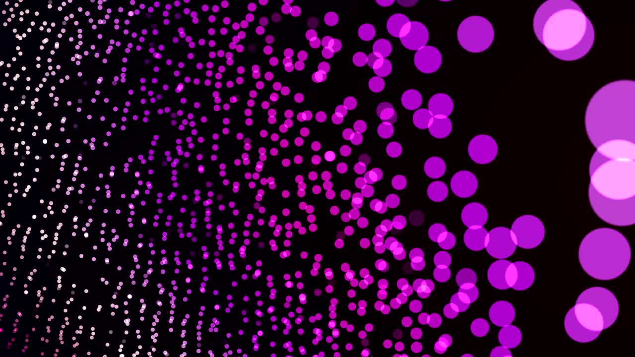 abstract bokeh background dancing particles golden purple