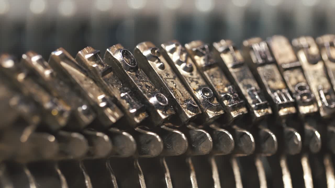 Close-up of Typewriter Keys