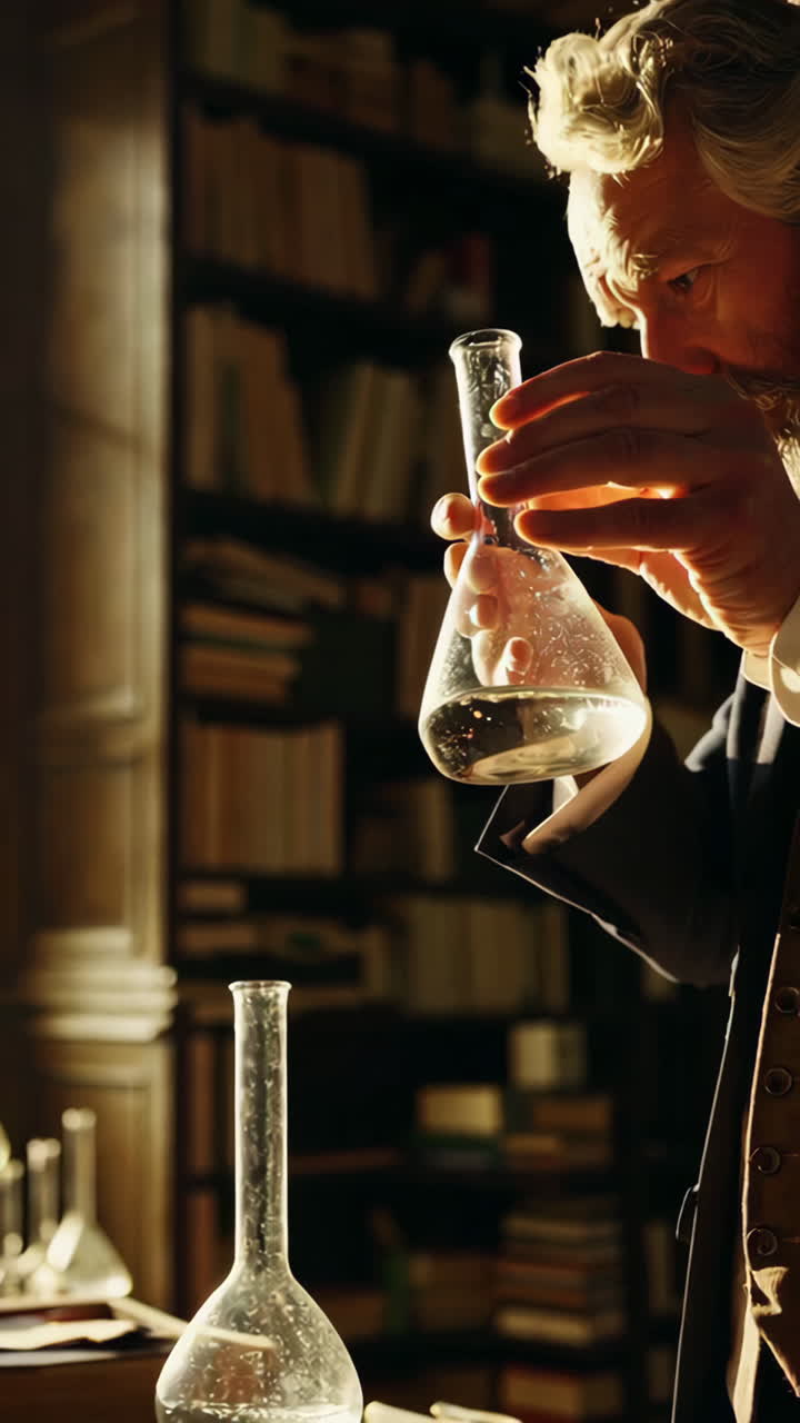 Antique Scientist in a Laboratory