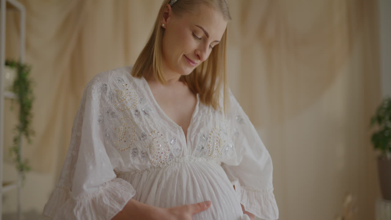 Pregnant Woman Expecting First Child