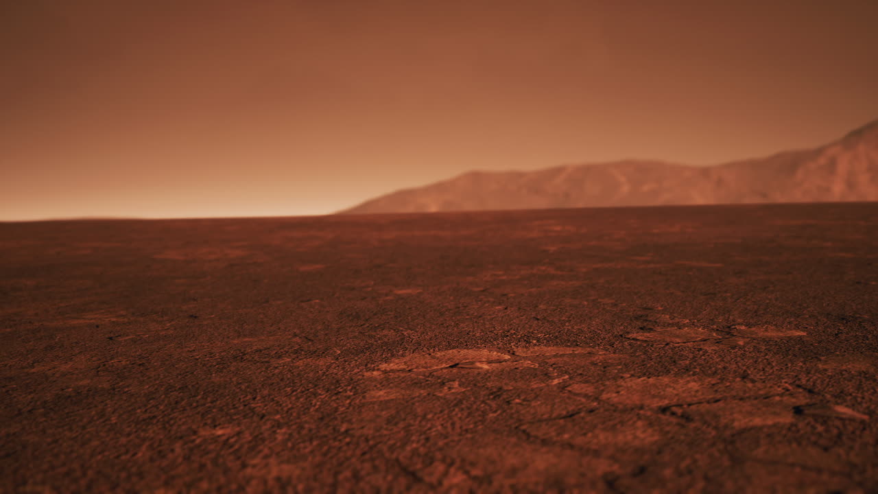 el planeta rojo marte como paisaje
