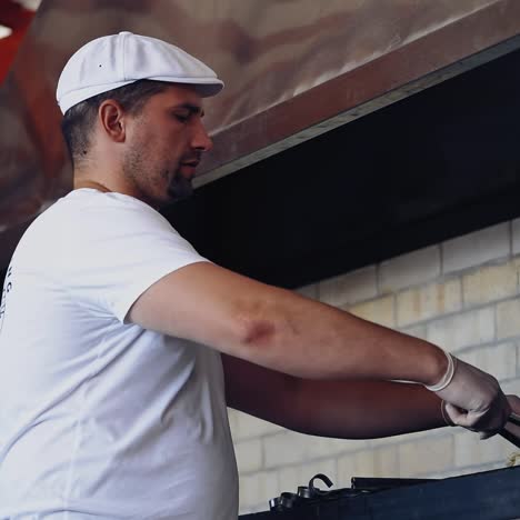 chef cooking outdoor