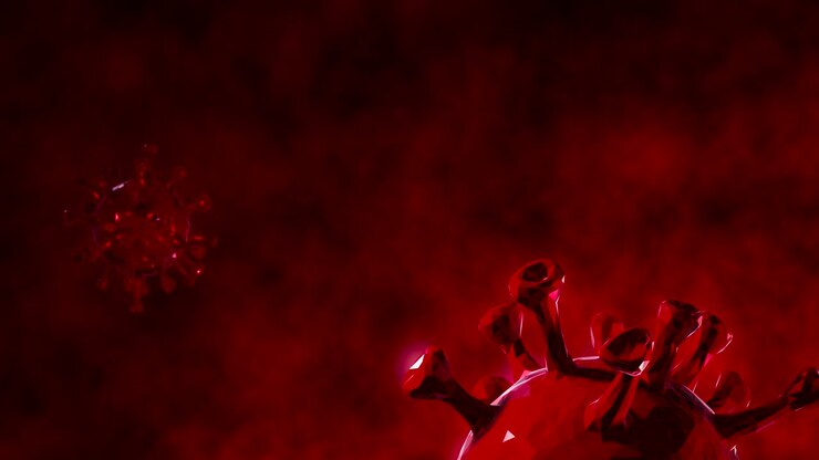 abstract coronavirus in movimento virus-cellula - motion graphics (loop)