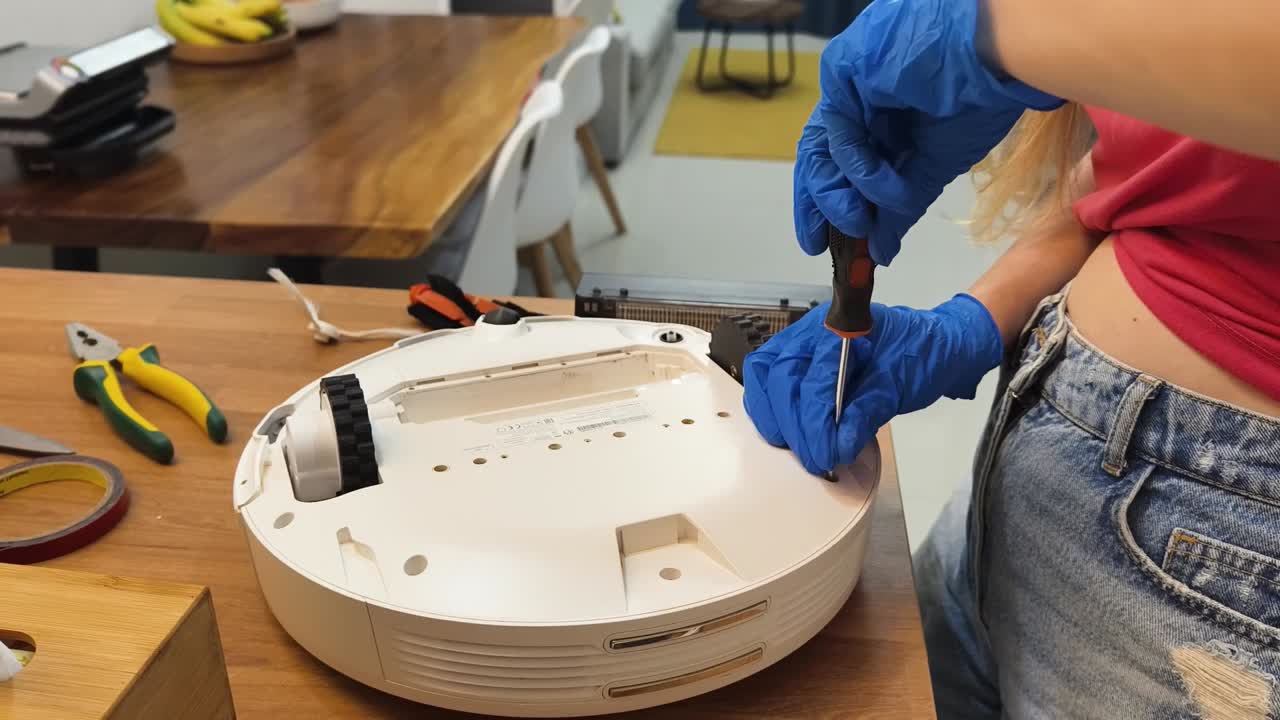 Repairing a Robot Vacuum Cleaner