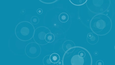 circles and dots with zoom effect on blue background