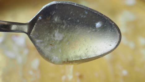 spoonful of creamy soup