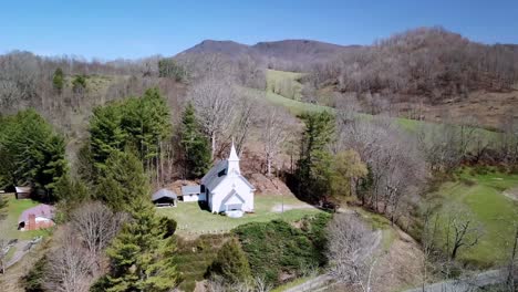 WS-Aerial-Ashe-County-NC-Church-near-the-Watauga-County-NC-Line