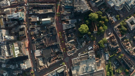 aerial slider shot from reading town centre to train station