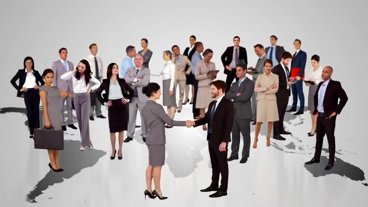 회의하는 사업 사람들의 그룹