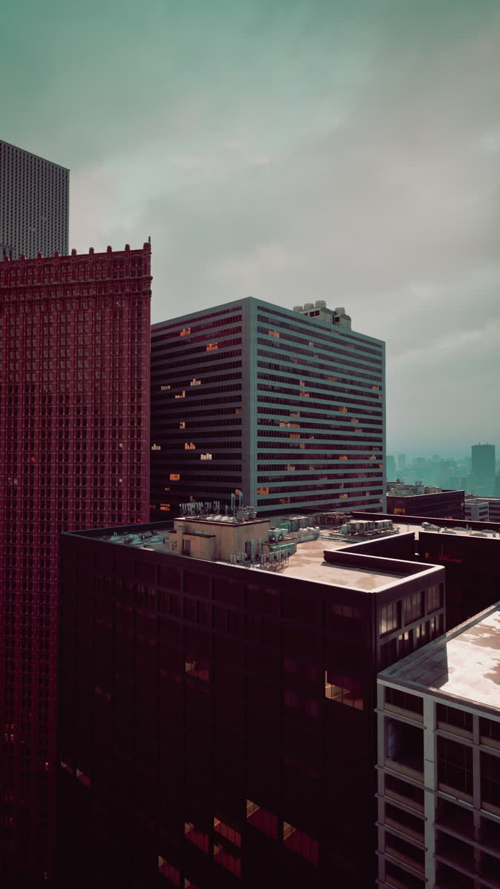 vista aérea de rascacielos modernos en una ciudad