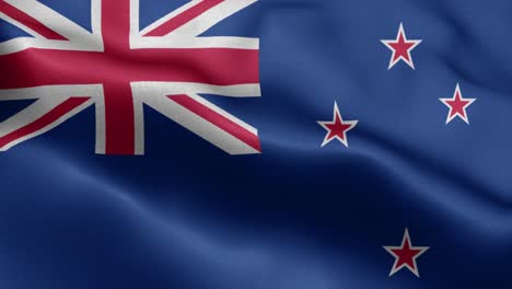 waving loop 4k national flag of new zealand