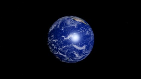 vista de la tierra desde el espacio. día y noche. el movimiento del sol. bucle.