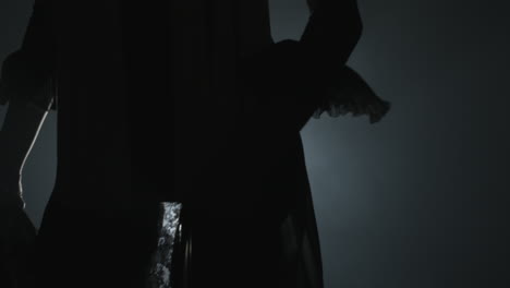 women slow dancing in the dark