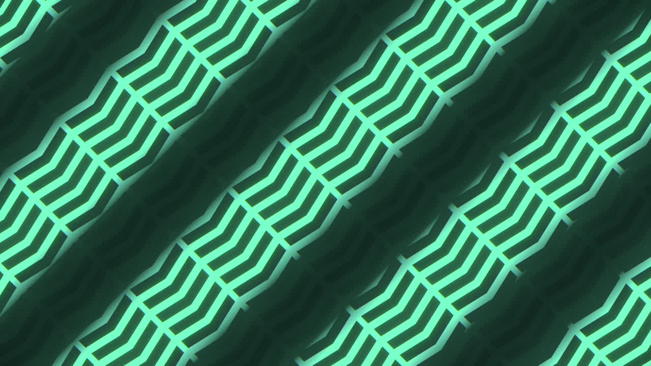 Wavy green zigzag pattern