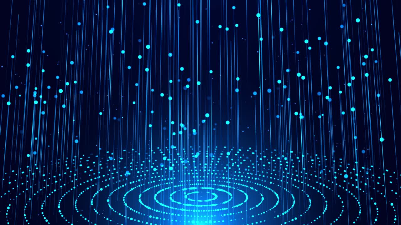 Blå futuristisk strøm. Digital dataflow. Kreativ abstrakt baggrund