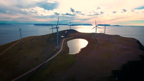 windmills for electric power production havoygavelen windmill park norway