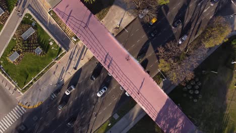 Law-School-bridge-in-Buenos-Aires,-Argentina