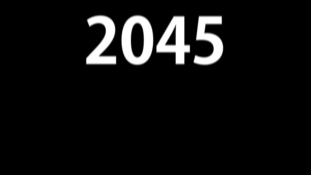 2045 animazione di testo motion graphics