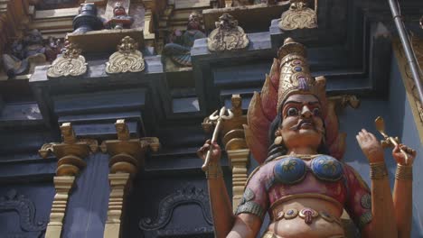 statues on sri lankan temple