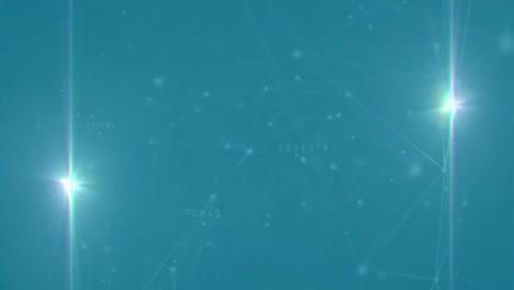 animación del procesamiento de datos sobre formas