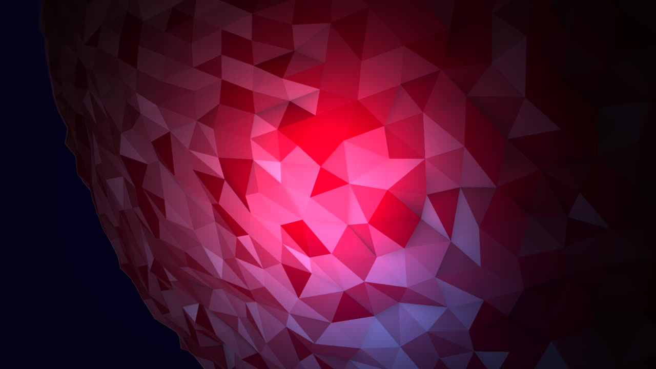 orbe líquido futurista rojo y azul en el espacio oscuro